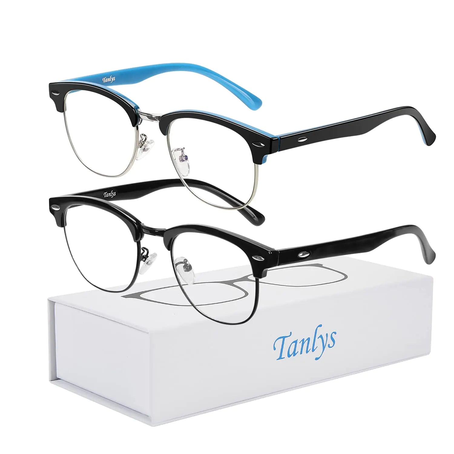 Tangly's 2 Pack Blue Light Blocking Glasses