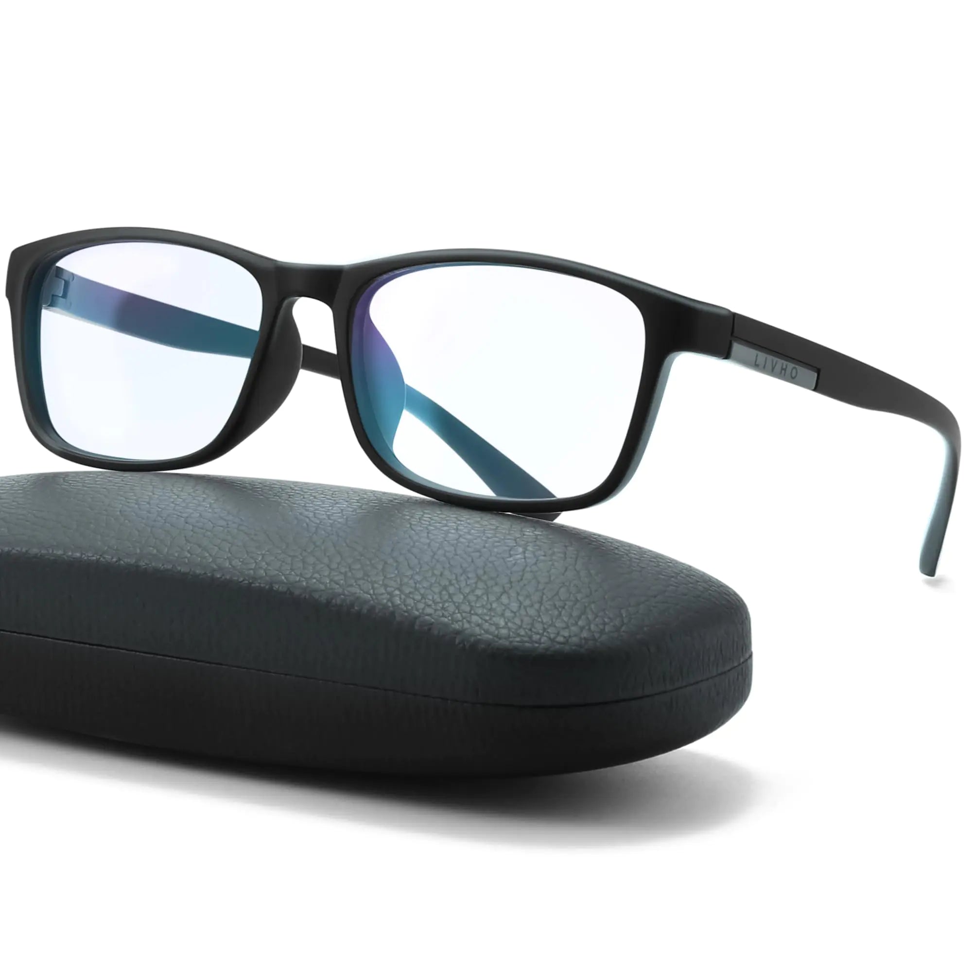 Tangly's thick frame blue light glasses